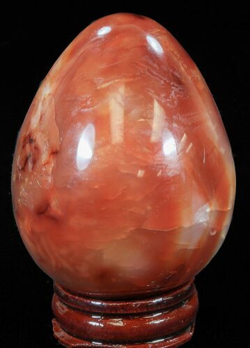 Colorful Carnelian Agate Egg #41187
